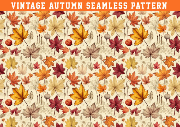 Download Vintage Autumn Pattern - Pattern Collection