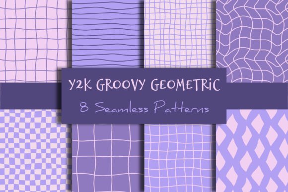 Download Y2k Groovy Geometric Seamless Patterns - Pattern Collection