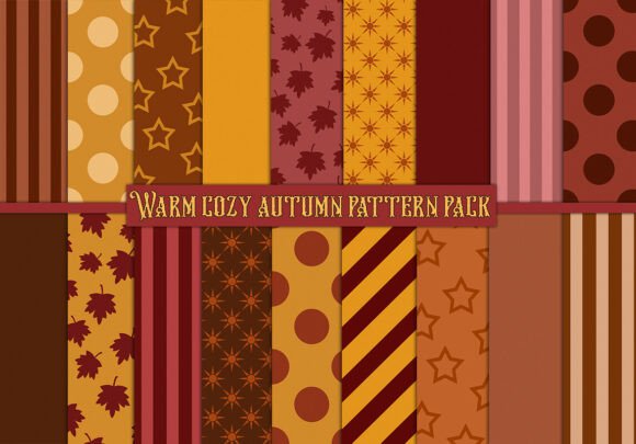 Download Warm Cozy Autumn Pattern Pack - Pattern Collection