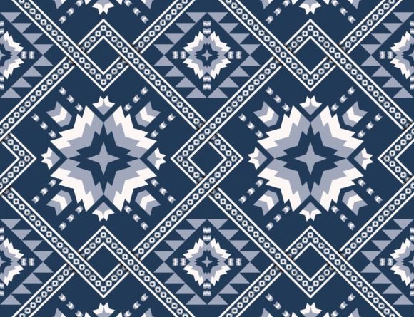 Download Blue-White Geometric Square Pattern - Pattern Collection