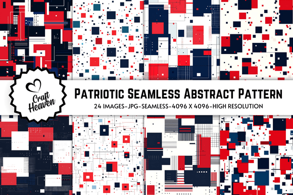 Download Patriotic Seamless Abstract Pattern - Pattern Collection