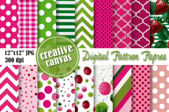 Download Pink &amp; Green Polka Dot Seamless Patterns - Pattern Collection