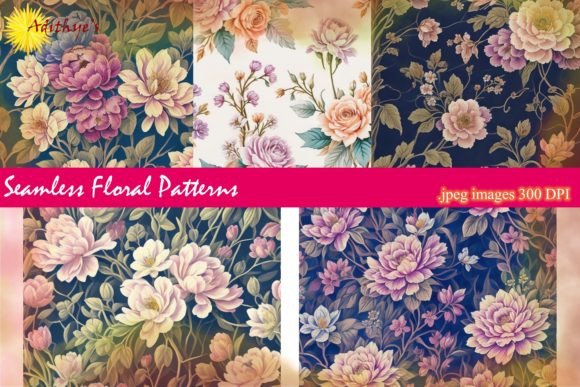 Download Seamless Floral Patterns - Pattern Collection