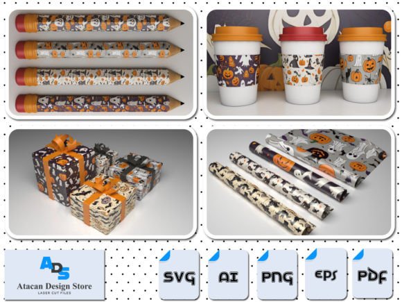 Download Halloween Patterns / Pumpkin Spooky Bats - Pattern Collection