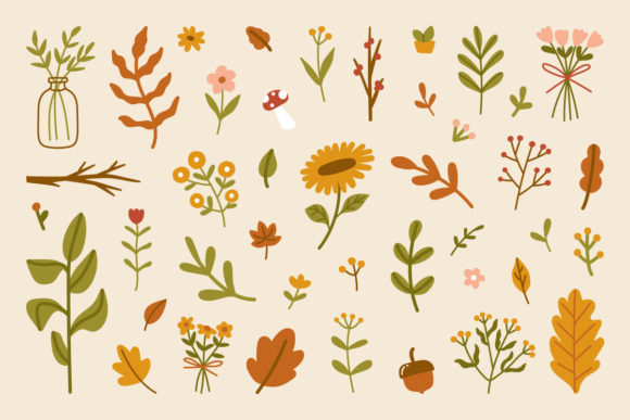 Download Autumn Leaves Flowers Elements Abstract - Leaves Collection