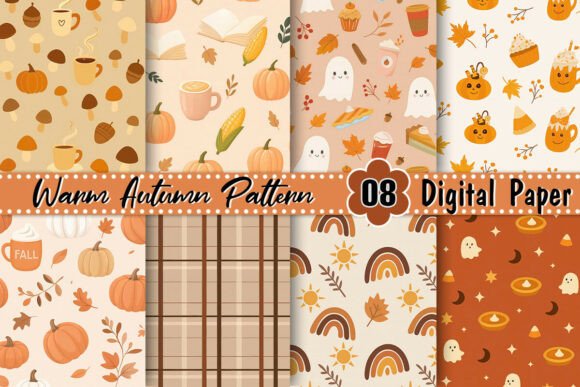 Download Warm Fall Autumn Pattern - Pattern Collection