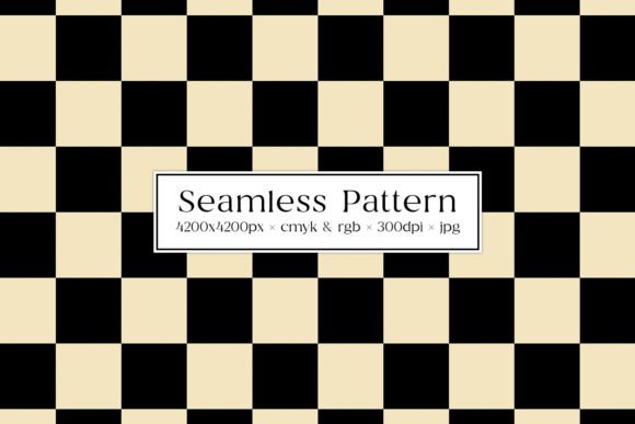Download Black &amp; Cream Checkered Seamless Pattern - Pattern Collection