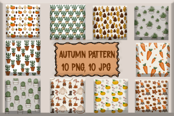 Download Autumn Pattern Bundle - Pattern Collection