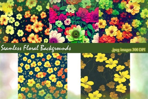 Download Seamless Floral Patterns - Pattern Collection