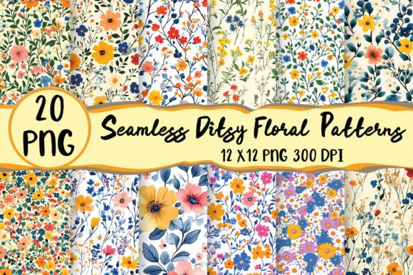 Download Seamless Ditsy Floral Patterns - Pattern Collection