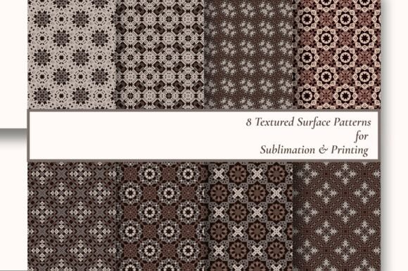 Download 8 Earth Tone Tribal Geometric Patterns - Pattern Collection