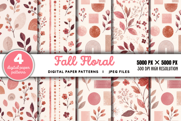 Download Fall Floral Digital Pattern - Pattern Collection