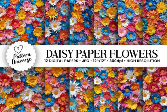 Download Spring Daisy Paper Craft Flower Patterns - Pattern Collection