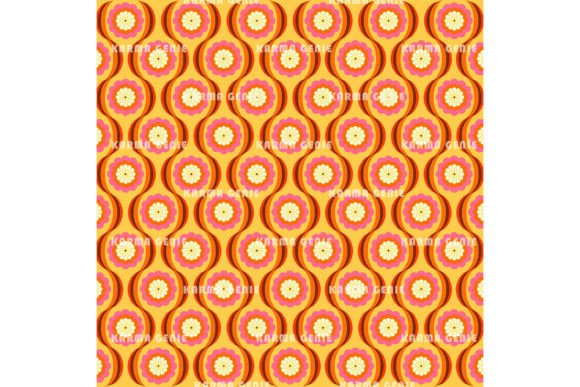 Download 70s Pink &amp; Orange Background Pattern - Pattern Collection