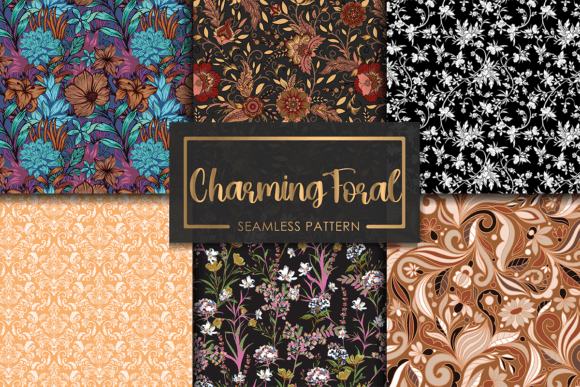 Download Charming Seamless Floral Patterns - Pattern Collection