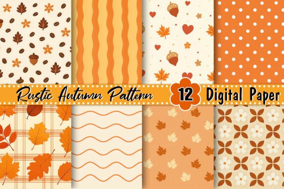 Download Rustic Fall Autumn Pattern - Pattern Collection