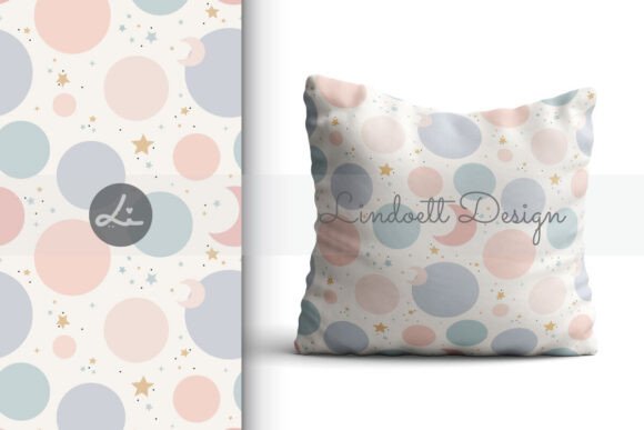 Download Abstract Pattern with Circles and Stars - Pattern Collection
