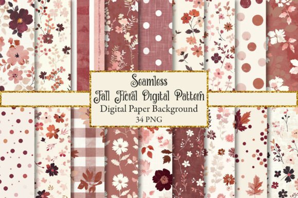 Download Fall Floral Digital Pattern - Pattern Collection