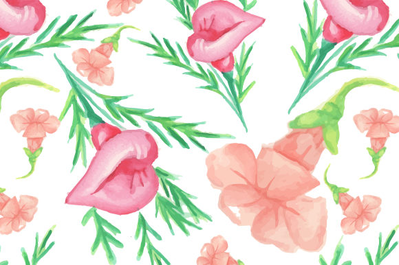 Download Tropical Seamless Floral Patterns - Pattern Collection